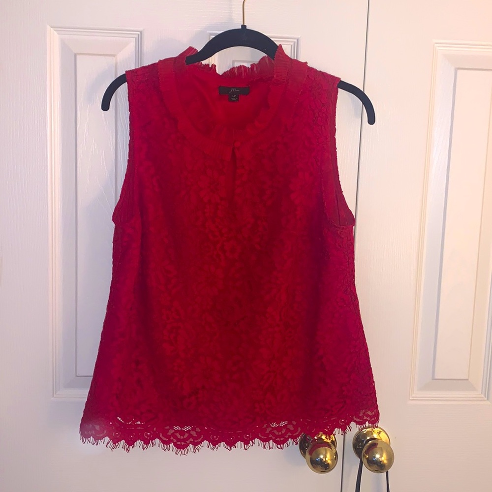 J. Crew lace top